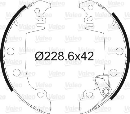 Valeo 562980 - Kit freno, freni a tamburo www.autoricambit.com