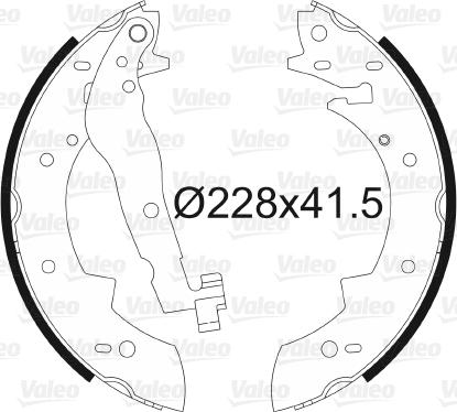 Valeo 562561 - Kit freno, freni a tamburo www.autoricambit.com