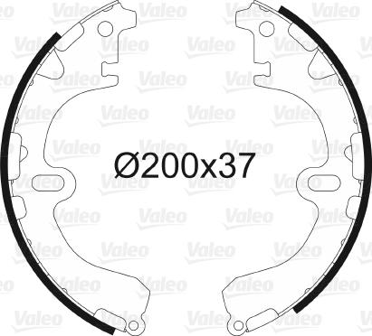 Valeo 562563 - Kit freno, freni a tamburo www.autoricambit.com