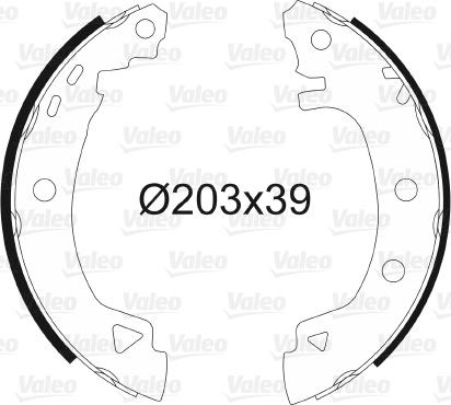 Valeo 562514 - Kit freno, freni a tamburo www.autoricambit.com