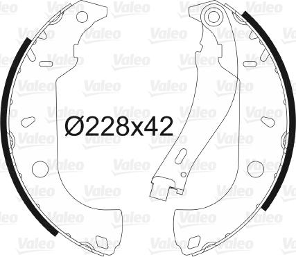 Valeo 562585 - Kit freno, freni a tamburo www.autoricambit.com