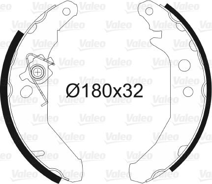 Valeo 562539 - Kit freno, freni a tamburo www.autoricambit.com