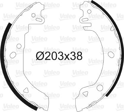 Valeo 562538 - Kit freno, freni a tamburo www.autoricambit.com