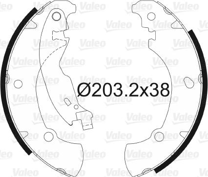 Valeo 562649 - Kit freno, freni a tamburo www.autoricambit.com