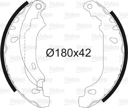 Valeo 562647 - Kit freno, freni a tamburo www.autoricambit.com