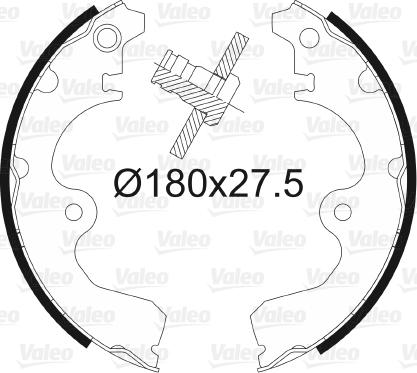 Valeo 562600 - Kit freno, freni a tamburo www.autoricambit.com