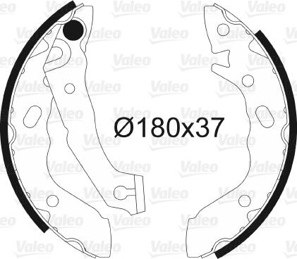 Valeo 562608 - Kit freno, freni a tamburo www.autoricambit.com