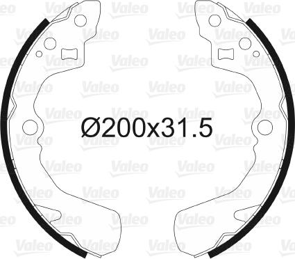 Valeo 562610 - Kit freno, freni a tamburo www.autoricambit.com