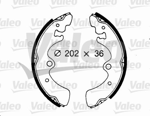 Valeo 562681 - Kit freno, freni a tamburo www.autoricambit.com