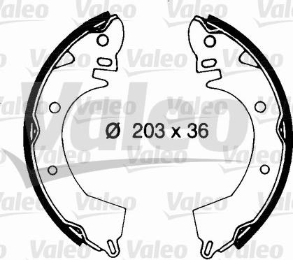 Valeo 562688 - Kit freno, freni a tamburo www.autoricambit.com