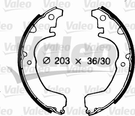 Valeo 562683 - Kit freno, freni a tamburo www.autoricambit.com