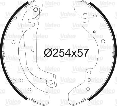 Valeo 562631 - Kit freno, freni a tamburo www.autoricambit.com