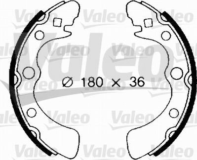 Valeo 562679 - Kit freno, freni a tamburo www.autoricambit.com