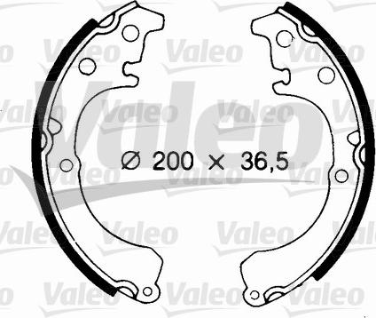 Valeo 562677 - Kit freno, freni a tamburo www.autoricambit.com