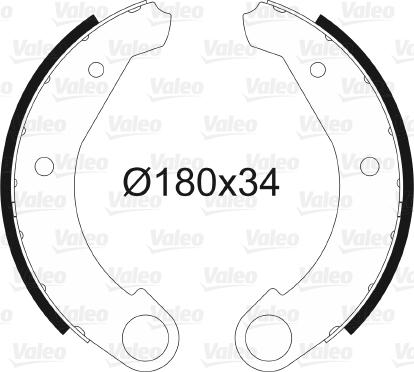 Valeo 562099 - Kit freno, freni a tamburo www.autoricambit.com