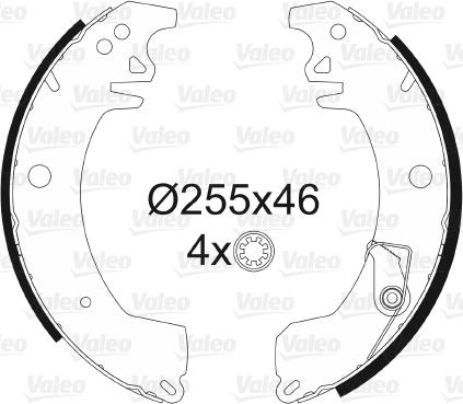 Valeo 562045 - Kit freno, freni a tamburo www.autoricambit.com