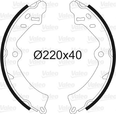 Valeo 562046 - Kit freno, freni a tamburo www.autoricambit.com