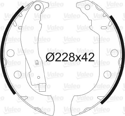 Valeo 562059 - Kit freno, freni a tamburo www.autoricambit.com