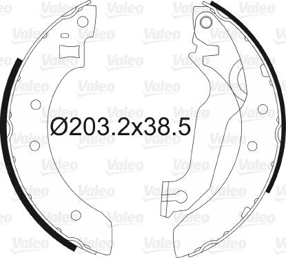 Valeo 562054 - Kit freno, freni a tamburo www.autoricambit.com