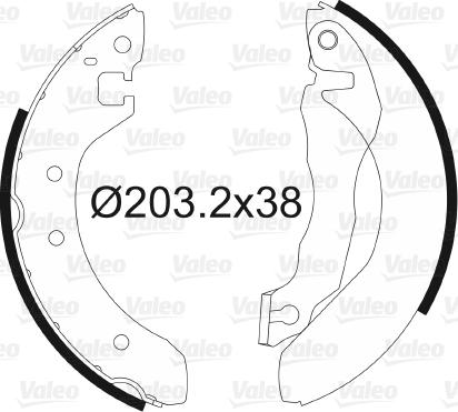 Valeo 562055 - Kit freno, freni a tamburo www.autoricambit.com