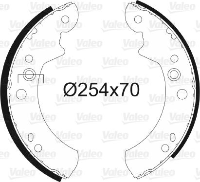 Valeo 562066 - Kit freno, freni a tamburo www.autoricambit.com