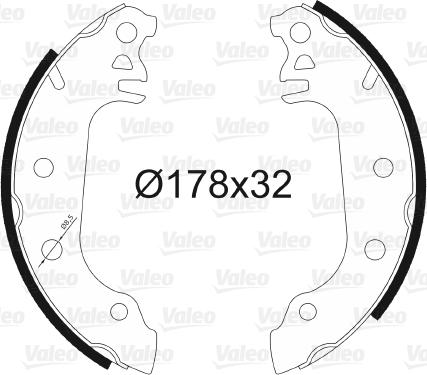 Valeo 562089 - Kit freno, freni a tamburo www.autoricambit.com