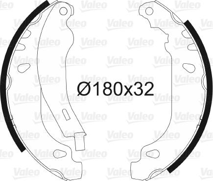 Valeo 562084 - Kit freno, freni a tamburo www.autoricambit.com