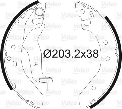 Valeo 562087 - Kit freno, freni a tamburo www.autoricambit.com