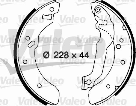 Valeo 562070 - Kit freno, freni a tamburo www.autoricambit.com