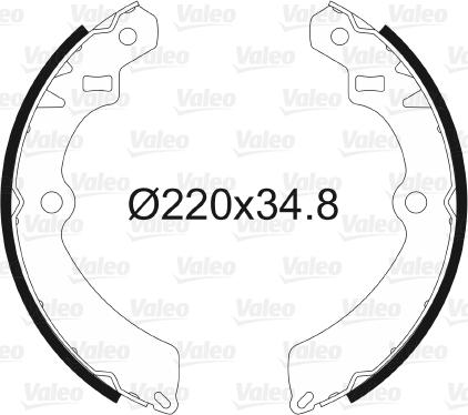 Valeo 562072 - Kit freno, freni a tamburo www.autoricambit.com