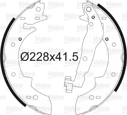 Valeo 562105 - Kit freno, freni a tamburo www.autoricambit.com