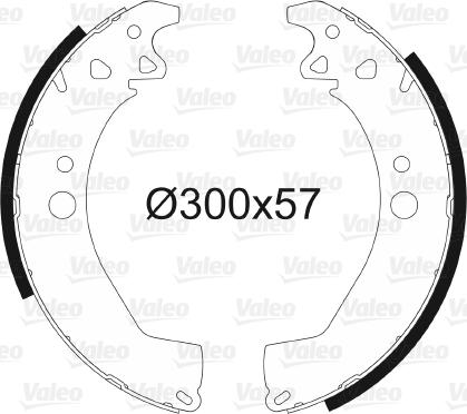 Valeo 562106 - Kit freno, freni a tamburo www.autoricambit.com