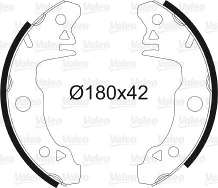 Valeo 562390 - Kit freno, freni a tamburo www.autoricambit.com