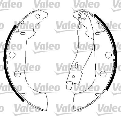 Valeo 562758 - Kit freno, freni a tamburo www.autoricambit.com