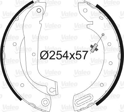 Valeo 562752 - Kit freno, freni a tamburo www.autoricambit.com