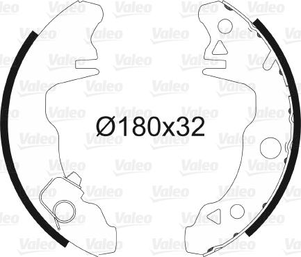 Valeo 562762 - Kit freno, freni a tamburo www.autoricambit.com