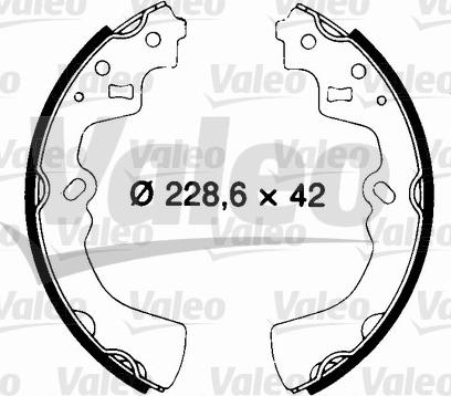 Valeo 562704 - Kit freno, freni a tamburo www.autoricambit.com