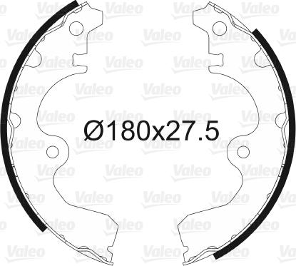 Valeo 562707 - Kit freno, freni a tamburo www.autoricambit.com