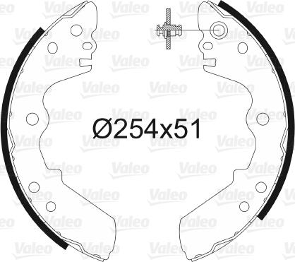 Valeo 562719 - Kit freno, freni a tamburo www.autoricambit.com