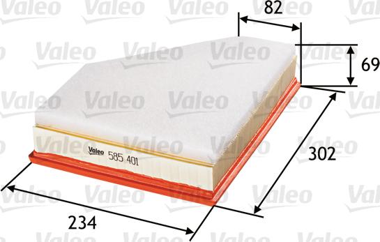 Valeo 585401 - Filtro aria www.autoricambit.com