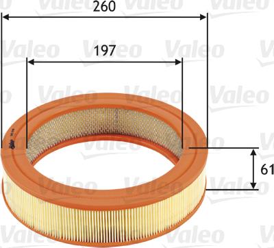 Valeo 585698 - Filtro aria www.autoricambit.com