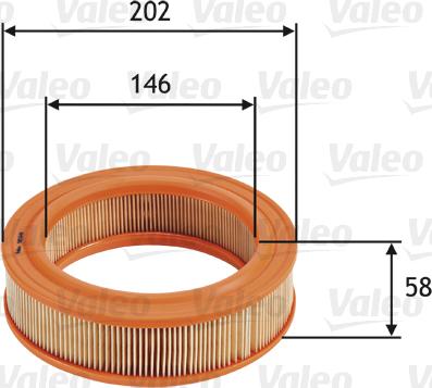 Valeo 585644 - Filtro aria www.autoricambit.com