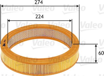 Valeo 585619 - Filtro aria www.autoricambit.com