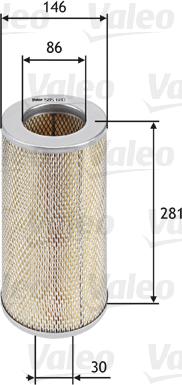 Valeo 585680 - Filtro aria www.autoricambit.com