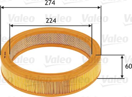 Valeo 585620 - Filtro aria www.autoricambit.com