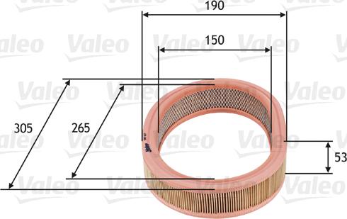 Valeo 585627 - Filtro aria www.autoricambit.com