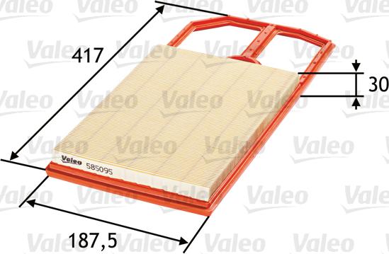 Valeo 585095 - Filtro aria www.autoricambit.com