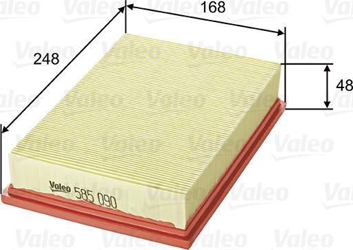 Valeo 585090 - Filtro aria www.autoricambit.com