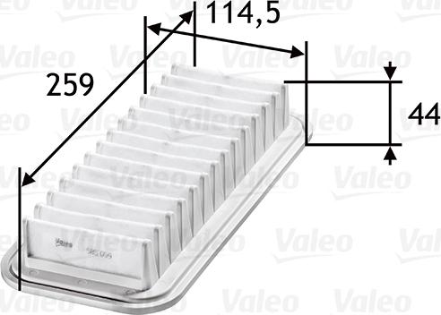 Valeo 585059 - Filtro aria www.autoricambit.com