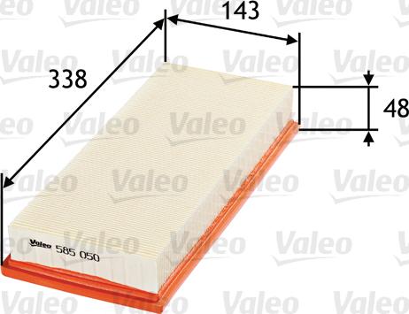 Valeo 585050 - Filtro aria www.autoricambit.com